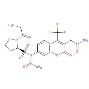 L-Prolinamide,N-acetylglycyl-N-[3-(2-amino-2-oxoethyl)-2-oxo-4-(trifluoromethyl)-2H-1-benzopyran-7-yl]-