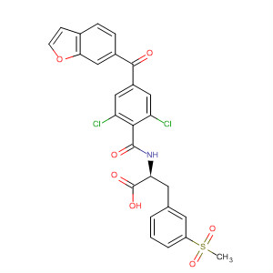 L-Phenylalanine,N-[4-(6-benzofuranylcarbonyl)-2,6-dichlorobenzoyl]-3-(methylsulfonyl)-