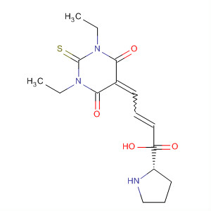 L-Proline,1-[3-(1,3-diethyltetrahydro-4,6-dioxo-2-thioxo-5(2H)-pyrimidinylidene)-1-propen-1-yl]-