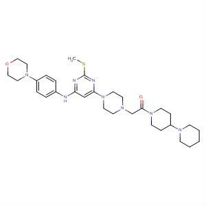 Ethanone,1-[1,4'-bipiperidin]-1'-yl-2-[4-[2-(methylthio)-6-[[4-(4-morpholinyl)phenyl]amino]-4-pyrimidinyl]-1-piperazinyl]-