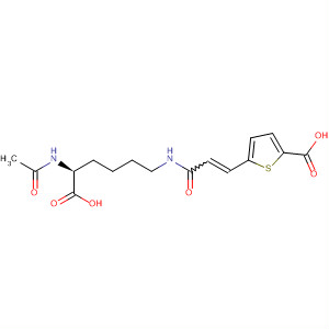 2-Thiophenecarboxylic acid,5-[3-[[(5S)-5-(acetylamino)-5-carboxypentyl]amino]-3-oxo-1-propen-1-yl]-
