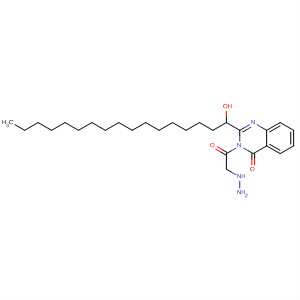 4(3H)-Quinazolinone, 3-(2-hydrazinylacetyl)-2-(1-hydroxyheptadecyl)-