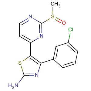 2-Thiazolamine, 4-(3-chlorophenyl)-5-[2-(methylsulfinyl)-4-pyrimidinyl]-