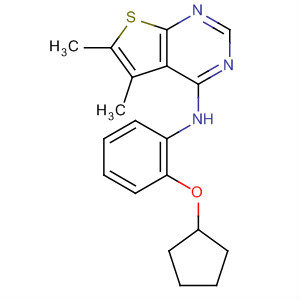 Thieno[2,3-d]pyrimidin-4-amine,N-[2-(cyclopentyloxy)phenyl]-5,6-dimethyl-