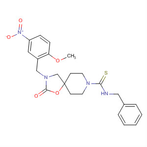 1-Oxa-3,8-diazaspiro[4.5]decane-8-carbothioamide,3-[(2-methoxy-5-nitrophenyl)methyl]-2-oxo-N-(phenylmethyl)-