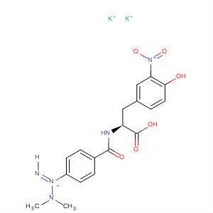Tyrosine, N-[4-[2-(dimethylamino)diazenyl]benzoyl]-3-nitro-, potassiumsalt (1:2)