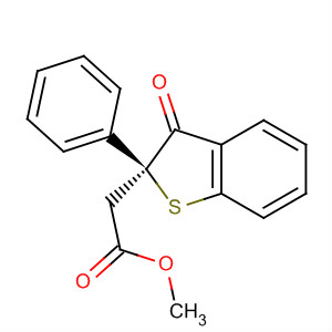Benzo[b]thiophene-2-acetic acid, 2,3-dihydro-3-oxo-2-phenyl-, methylester, (2S)-