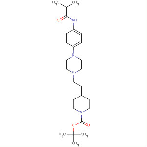 1-Piperidinecarboxylic acid,4-[2-[4-[4-[(2-methyl-1-oxopropyl)amino]phenyl]-1-piperazinyl]ethyl]-,1,1-dimethylethyl ester