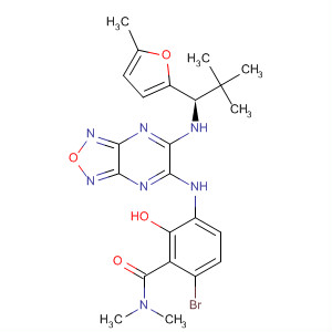 Benzamide,6-bromo-3-[[6-[[(1R)-2,2-dimethyl-1-(5-methyl-2-furanyl)propyl]amino][1,2,5]oxadiazolo[3,4-b]pyrazin-5-yl]amino]-2-hydroxy-N,N-dimethyl-