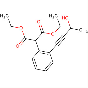 Propanedioic acid, 2-[2-(3-hydroxy-1-butyn-1-yl)phenyl]-, 1,3-diethylester