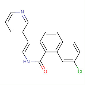 Benz[h]isoquinolin-1(2H)-one, 9-chloro-4-(3-pyridinyl)-