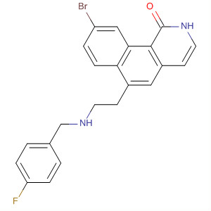 Benz[h]isoquinolin-1(2H)-one,9-bromo-6-[2-[[(4-fluorophenyl)methyl]amino]ethyl]-