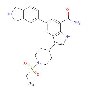 1H-Indole-7-carboxamide,5-(2,3-dihydro-1H-isoindol-5-yl)-3-[1-(ethylsulfonyl)-4-piperidinyl]-