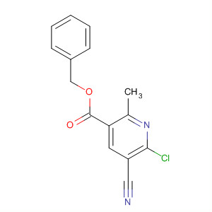 3-Pyridinecarboxylic acid, 6-chloro-5-cyano-2-methyl-, phenylmethylester