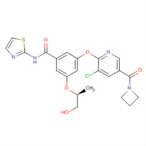 Benzamide,3-[[5-(1-azetidinylcarbonyl)-3-chloro-2-pyridinyl]oxy]-5-[(1S)-2-hydroxy-1-methylethoxy]-N-2-thiazolyl-