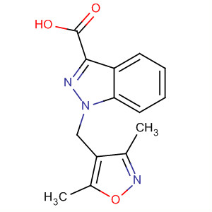 1H-Indazole-3-carboxylic acid, 1-[(3,5-dimethyl-4-isoxazolyl)methyl]-