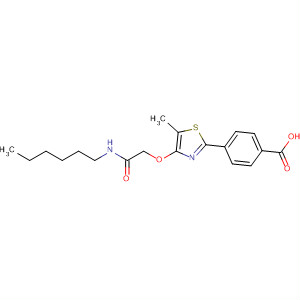 Benzoic acid, 4-[4-[2-(hexylamino)-2-oxoethoxy]-5-methyl-2-thiazolyl]-