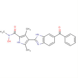 1H-Pyrrole-2-carboxamide,4-(6-benzoyl-1H-benzimidazol-2-yl)-N-hydroxy-N,3,5-trimethyl-