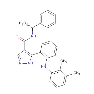 1H-Pyrazole-4-carboxamide,5-[2-[(2,3-dimethylphenyl)amino]phenyl]-N-[(1R)-1-phenylethyl]-
