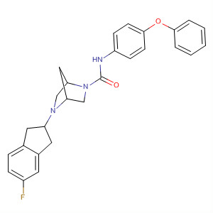 2,5-Diazabicyclo[2.2.1]heptane-2-carboxamide,5-(5-fluoro-2,3-dihydro-1H-inden-2-yl)-N-(4-phenoxyphenyl)-