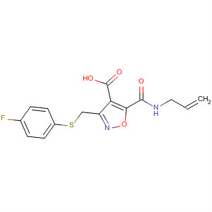 4-Isoxazolecarboxylic acid,3-[[(4-fluorophenyl)thio]methyl]-5-[(2-propen-1-ylamino)carbonyl]-