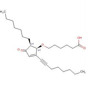 Hexanoic acid,6-[[(1R,5S)-5-heptyl-2-(1-octyn-1-yl)-4-oxo-2-cyclopenten-1-yl]oxy]-, rel-