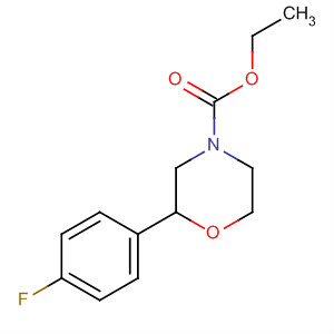4-Morpholinecarboxylic acid, 2-(4-fluorophenyl)-, ethyl ester, (2R)-