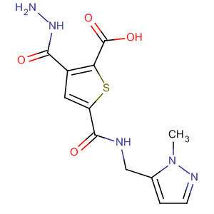 2-Thiophenecarboxylic acid,5-[[[(1-methyl-1H-pyrazol-5-yl)methyl]amino]carbonyl]-, hydrazide