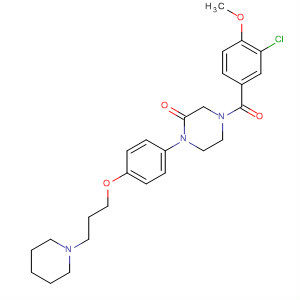 2-Piperazinone,4-(3-chloro-4-methoxybenzoyl)-1-[4-[3-(1-piperidinyl)propoxy]phenyl]-