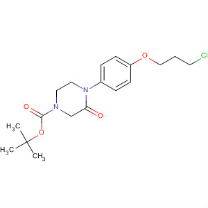1-Piperazinecarboxylic acid, 4-[4-(3-chloropropoxy)phenyl]-3-oxo-,1,1-dimethylethyl ester