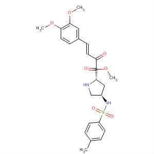 L-Proline,1-[(2E)-3-(3,4-dimethoxyphenyl)-1-oxo-2-propen-1-yl]-4-[[(4-methylphenyl)sulfonyl]amino]-, methyl ester, (4R)-