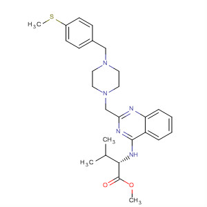 L-Valine,N-[2-[[4-[[4-(methylthio)phenyl]methyl]-1-piperazinyl]methyl]-4-quinazolinyl]-, methyl ester