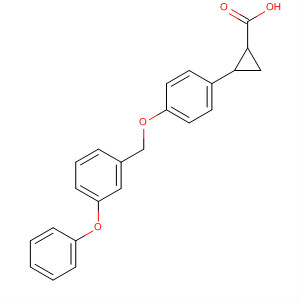 Cyclopropanecarboxylic acid, 2-[4-[(3-phenoxyphenyl)methoxy]phenyl]-