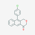 1H-Naphtho[2,3-c]pyran-4(3H)-one, 10-(4-chlorophenyl)-