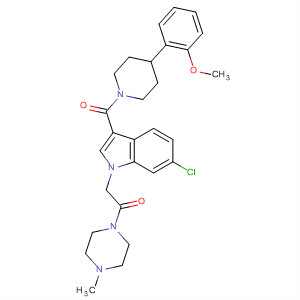 Ethanone,2-[6-chloro-3-[[4-(2-methoxyphenyl)-1-piperidinyl]carbonyl]-1H-indol-1-yl]-1-(4-methyl-1-piperazinyl)-