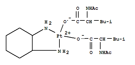 platinum(2+) cyclohexane-1,2-diyldiazanide - N-acetylleucine (1:1:2)