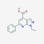1-ethyl-6-phenyl-1H-pyrazolo[3,4-b]pyridine-4-carboxylic acid