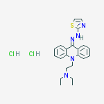N-[[10-[2-(diethylamino)ethyl]acridin-9-ylidene]amino]-1,3-thiazol-2-amine;dihydrochloride