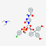 [(2r,3s,5r)-5-(4-benzamido-2-oxopyrimidin-1-yl)-2-[[bis(4-methoxyphenyl)-phenylmethoxy]methyl]oxolan-3-yl] (4-chlorophenyl) Hydrogen Phosphate;n,n-diethylethanamine