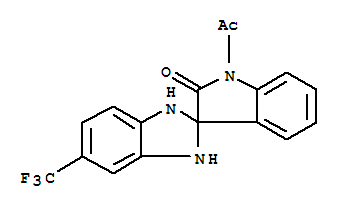Spiro[2H-benzimidazole-2,3'-[3H]indol]-2'(1'H)-one,1'-acetyl-1,3-dihydro-5-(trifluoromethyl)-