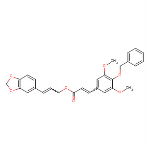 2-Propenoic acid, 3-[3,5-dimethoxy-4-(phenylmethoxy)phenyl]-,3-(1,3-benzodioxol-5-yl)-2-propenyl ester