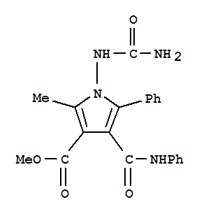 methyl 1-(carbamoylamino)-2-methyl-5-phenyl-4-(phenylcarbamoyl)-1H-pyrrole-3-carboxylate
