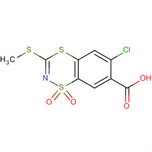 1,4,2-Benzodithiazine-7-carboxylic acid, 6-chloro-3-(methylthio)-,1,1-dioxide