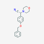2-(4-(benzyloxy)phenyl)-2-morpholinoacetonitrile