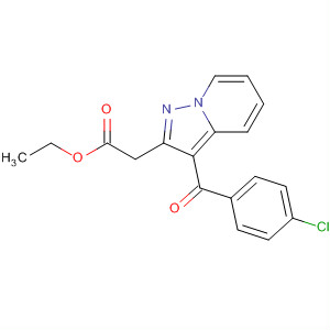 Pyrazolo[1,5-a]pyridine-2-acetic acid, 3-(4-chlorobenzoyl)-, ethyl ester