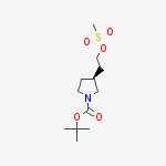 1-Pyrrolidinecarboxylic acid, 3-[2-[(methylsulfonyl)oxy]ethyl]-, 1,1-dimethylethyl ester, (3S)-