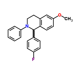 1-(4-FLUOROPHENYL)-6-METHOXY-2-PHENYL-1,2,3,4-TETRAHYDROISOQUINOLINE