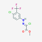 methyl (2Z)-chloro{2-[4-chloro-3-(trifluoromethyl)phenyl]hydrazinylidene}ethanoate