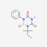 4-methyl-2-(2-methylbutan-2-yl)-1-oxo-6-phenyl-1,2,4,6-thiatriazinane-3,5-dione