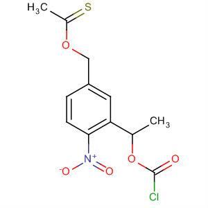 Ethanethioic acid,S-[[3-[1-[(chlorocarbonyl)oxy]ethyl]-4-nitrophenyl]methyl] ester